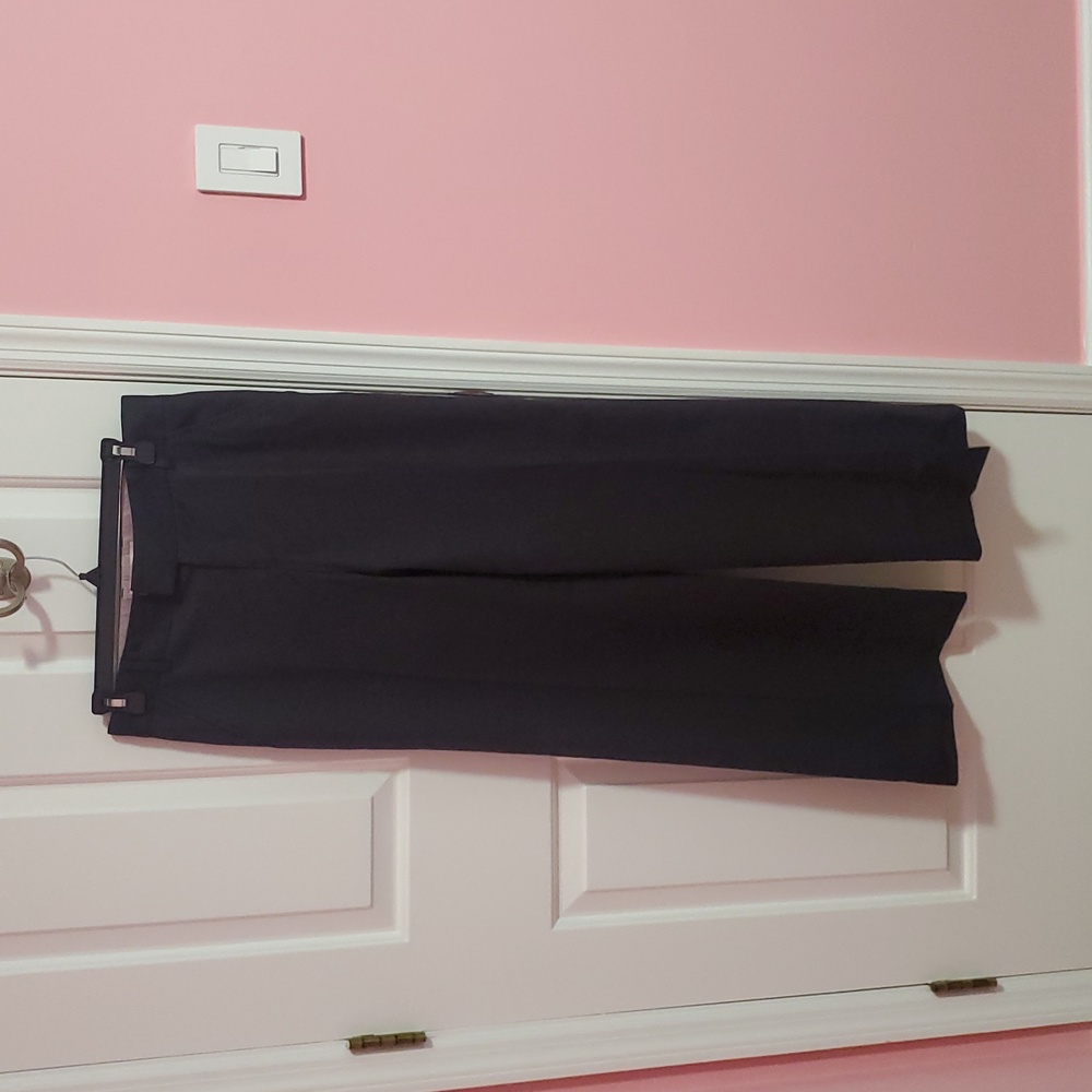 Rebecca Taylor Black Wide Leg Wool Pants
